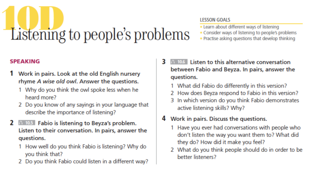 A set of mediation activities from Voices that focus on active listening skills.